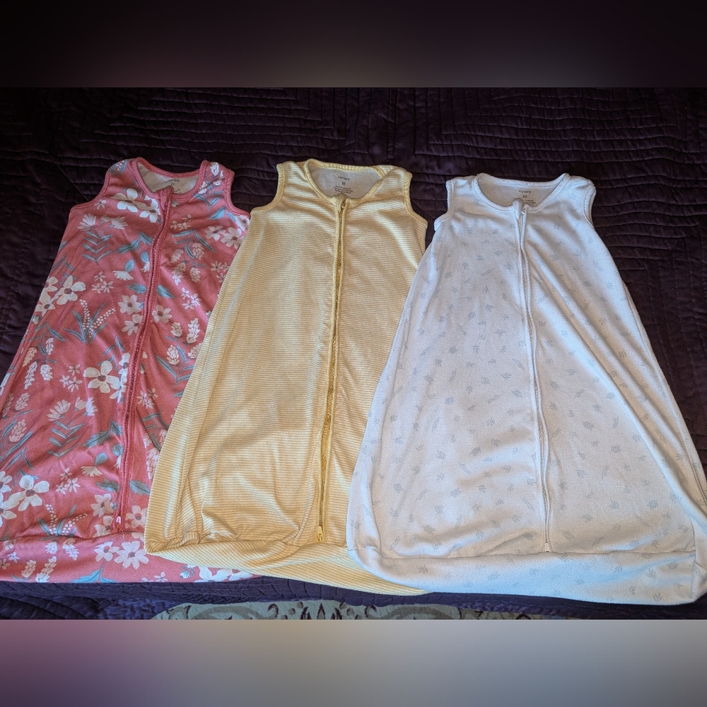 Set of Three Baby Sleep Sacks